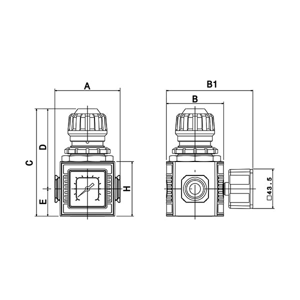 E/25 MEDIUM - Regolatore di pressione modulare - Ani E/25 MEDIUM - Regolatore di pressione modulare - Ani